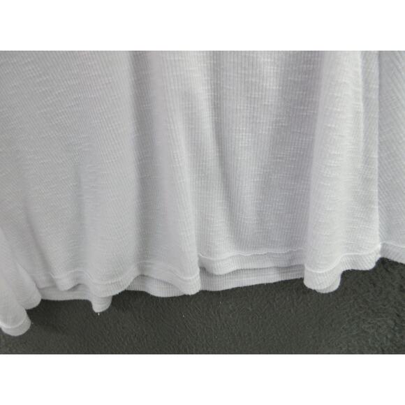 Vintage FREE PEOPLE Women's XS White Ribbed Tank Undershirt MADE USA - Picture 9 of 10